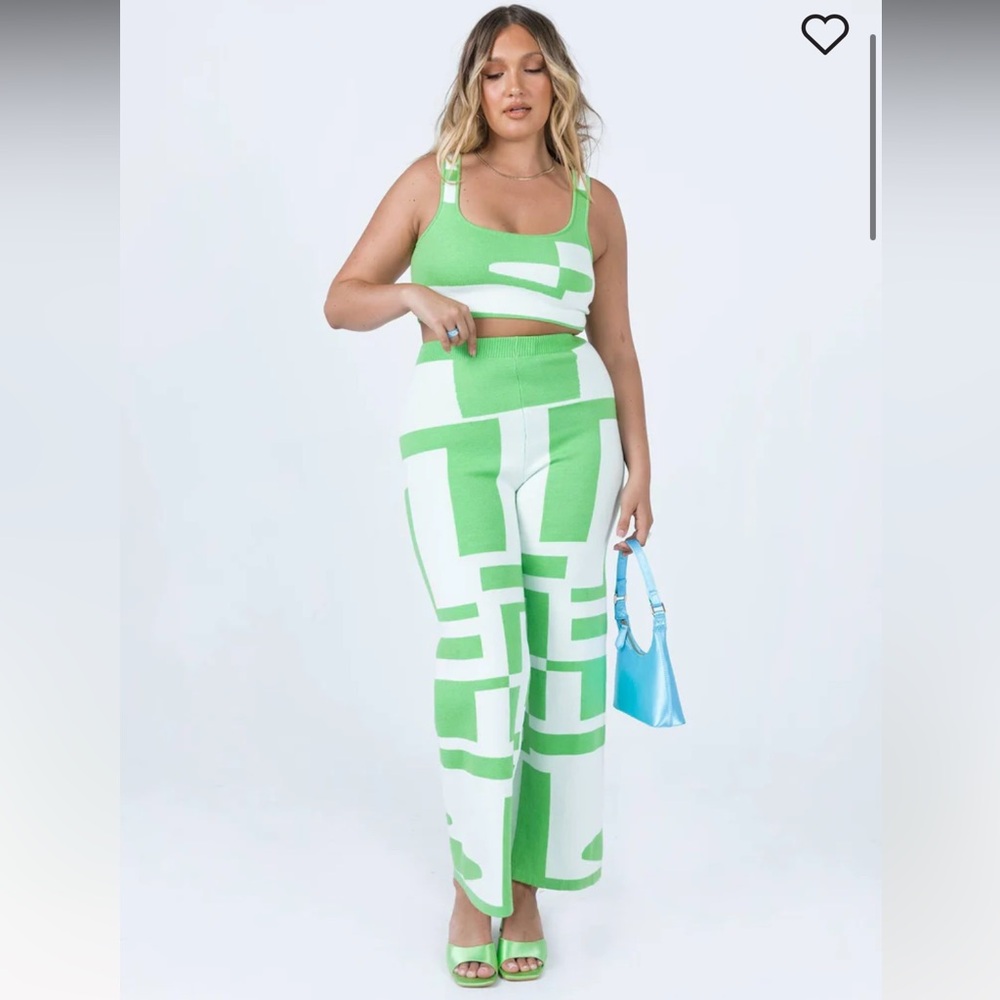 Princess Polly Kyla Set white/green